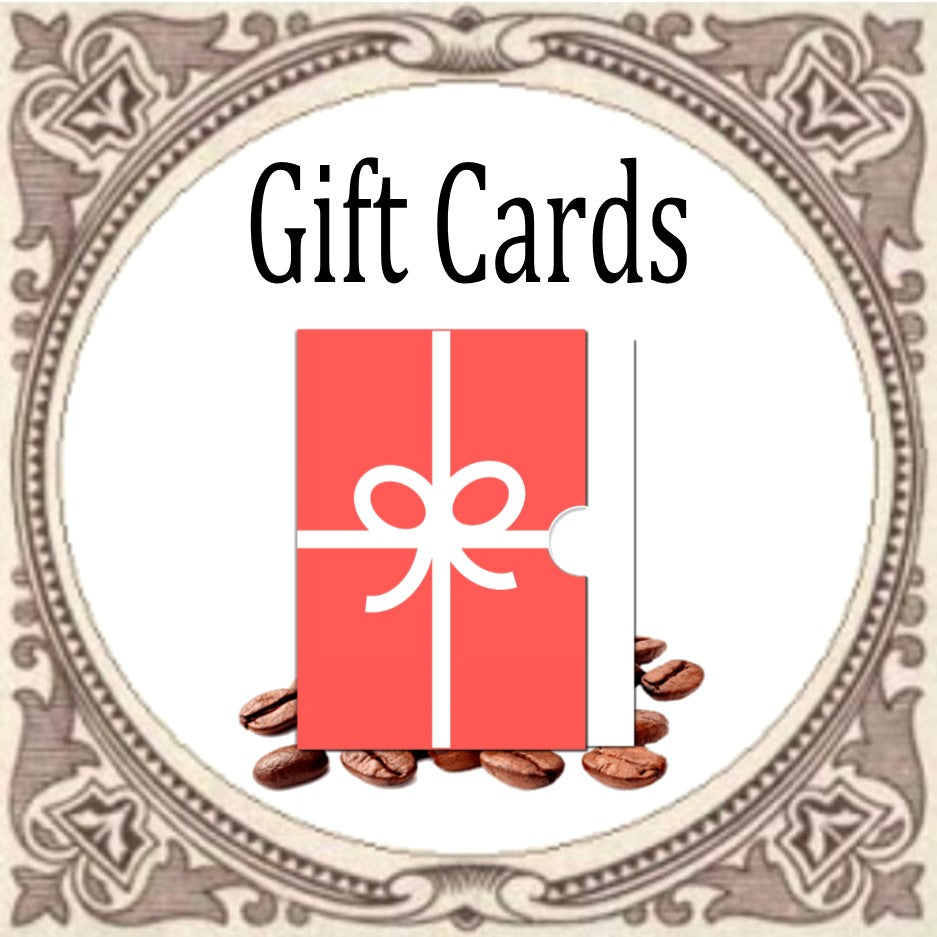 COFFEE GIFT CARDS