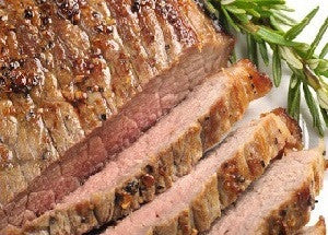 Flank Steak with Coffee-Peppercorn Marinade