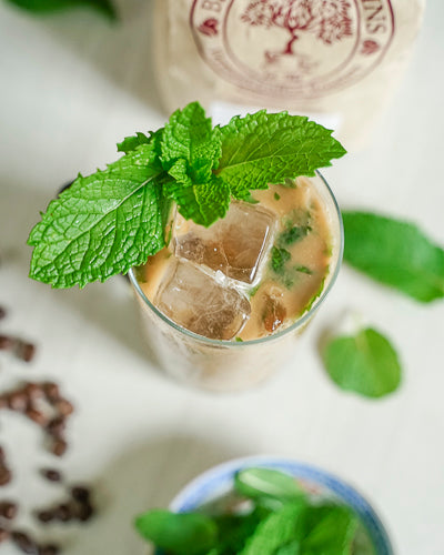 A Refreshing Coffee Twist: Mint Iced Coffee (with help from your garden)