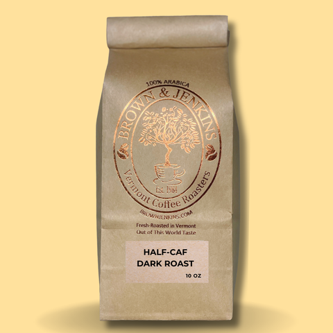 Half-Caf Dark Roast Coffee - 10 oz Bag
