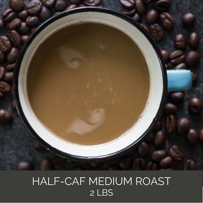 Half-Caf Medium Roast Coffee - 2 LB Bag